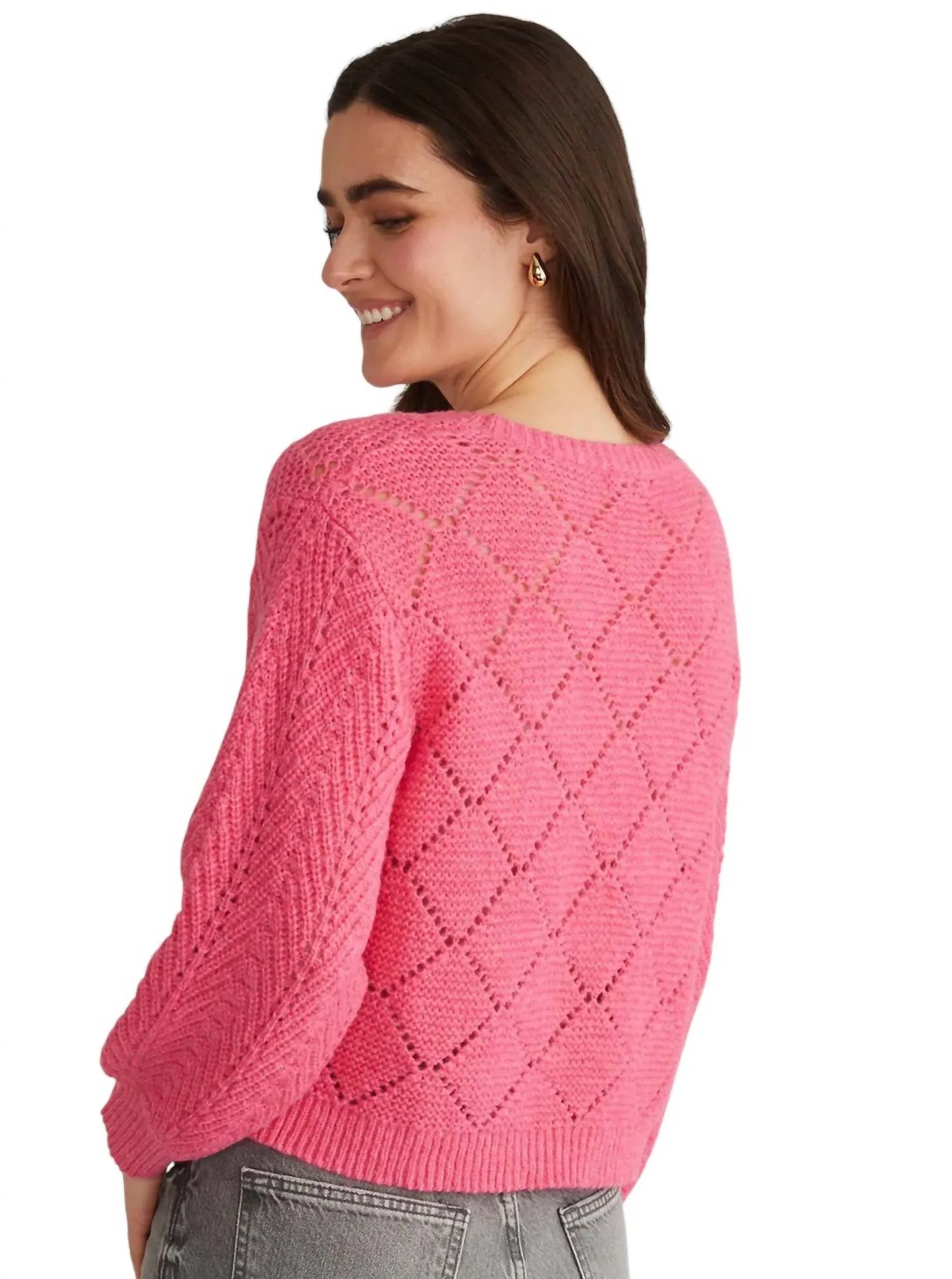 525 America - Kelsey Pointelle Sweater
