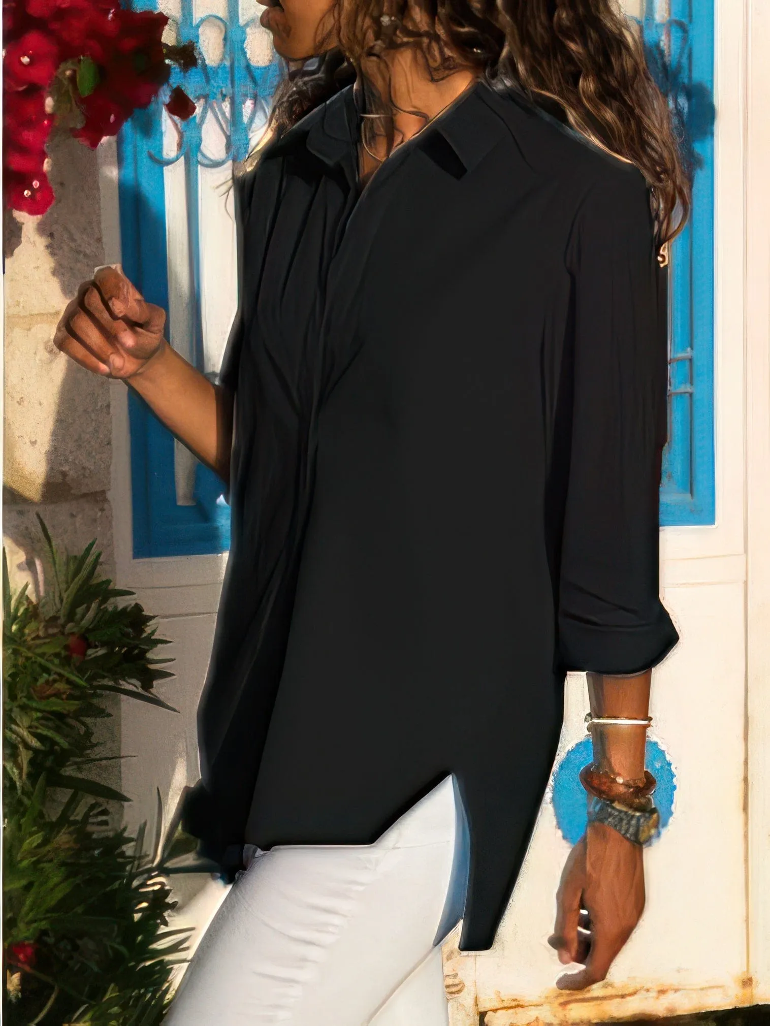 All-Season Side-Split Shirt