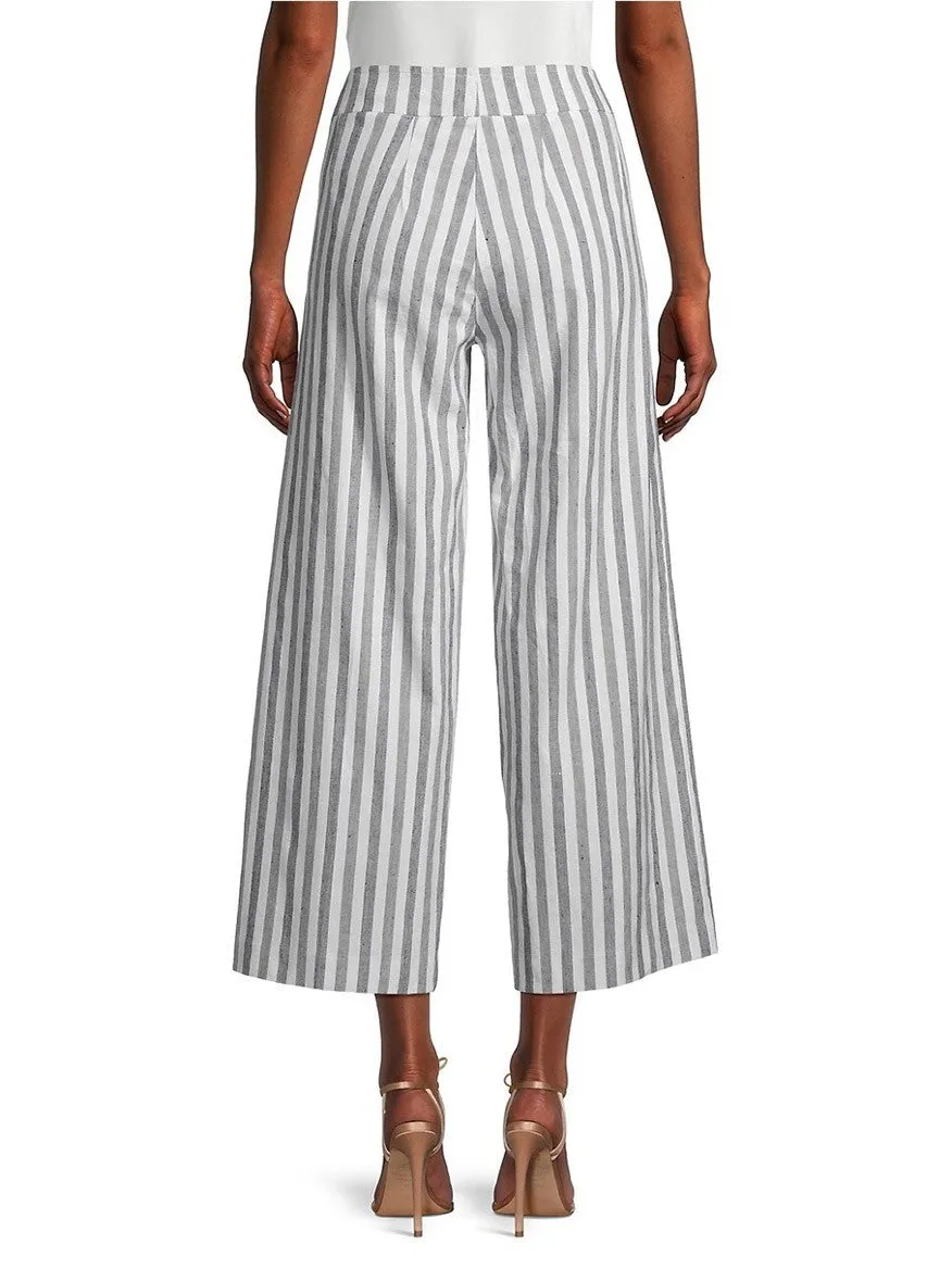 Avenue Montaigne Alex Ankle Crop Pant in Coastal Stripe
