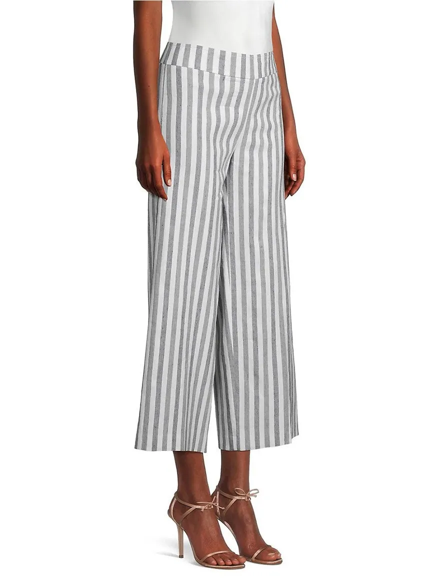 Avenue Montaigne Alex Ankle Crop Pant in Coastal Stripe