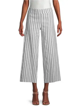 Avenue Montaigne Alex Ankle Crop Pant in Coastal Stripe