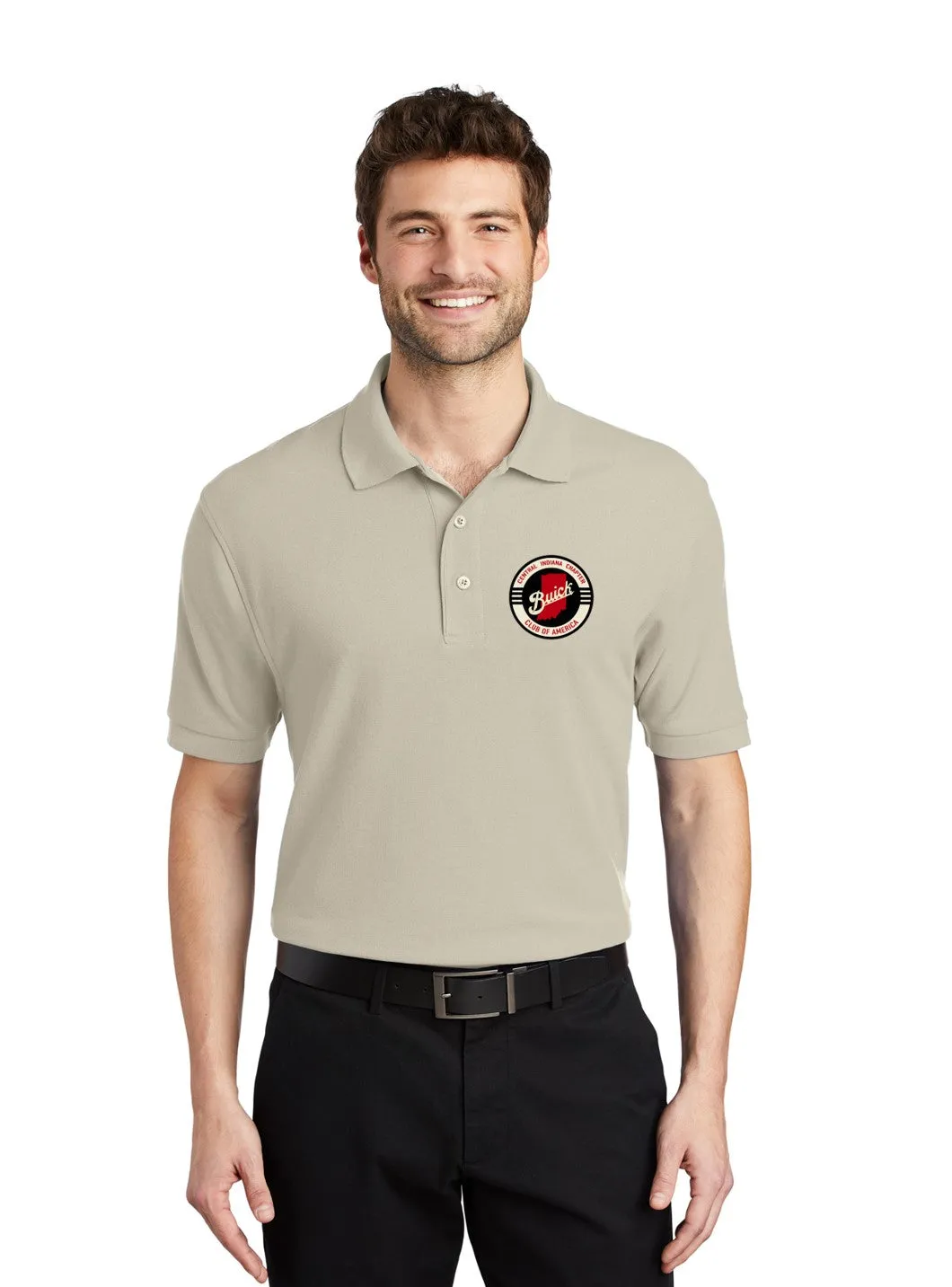BCA Buick Club of Central Indiana cotton blend  polo