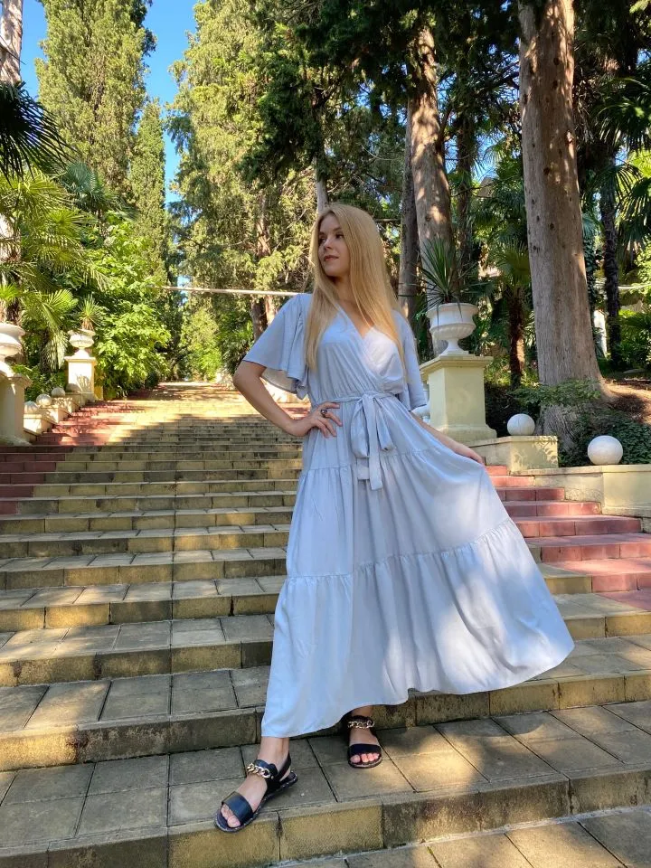 Boho Maxi Dress, Sundress, Kiara in Black
