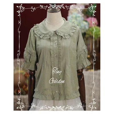 (BuyForMe) Tiny Garden~Robin~Kawaii Lolita Short Sleeve Blouse