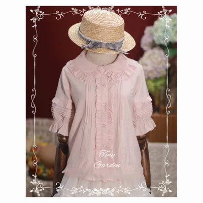 (BuyForMe) Tiny Garden~Robin~Kawaii Lolita Short Sleeve Blouse