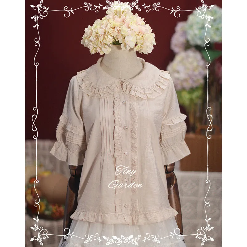(BuyForMe) Tiny Garden~Robin~Kawaii Lolita Short Sleeve Blouse