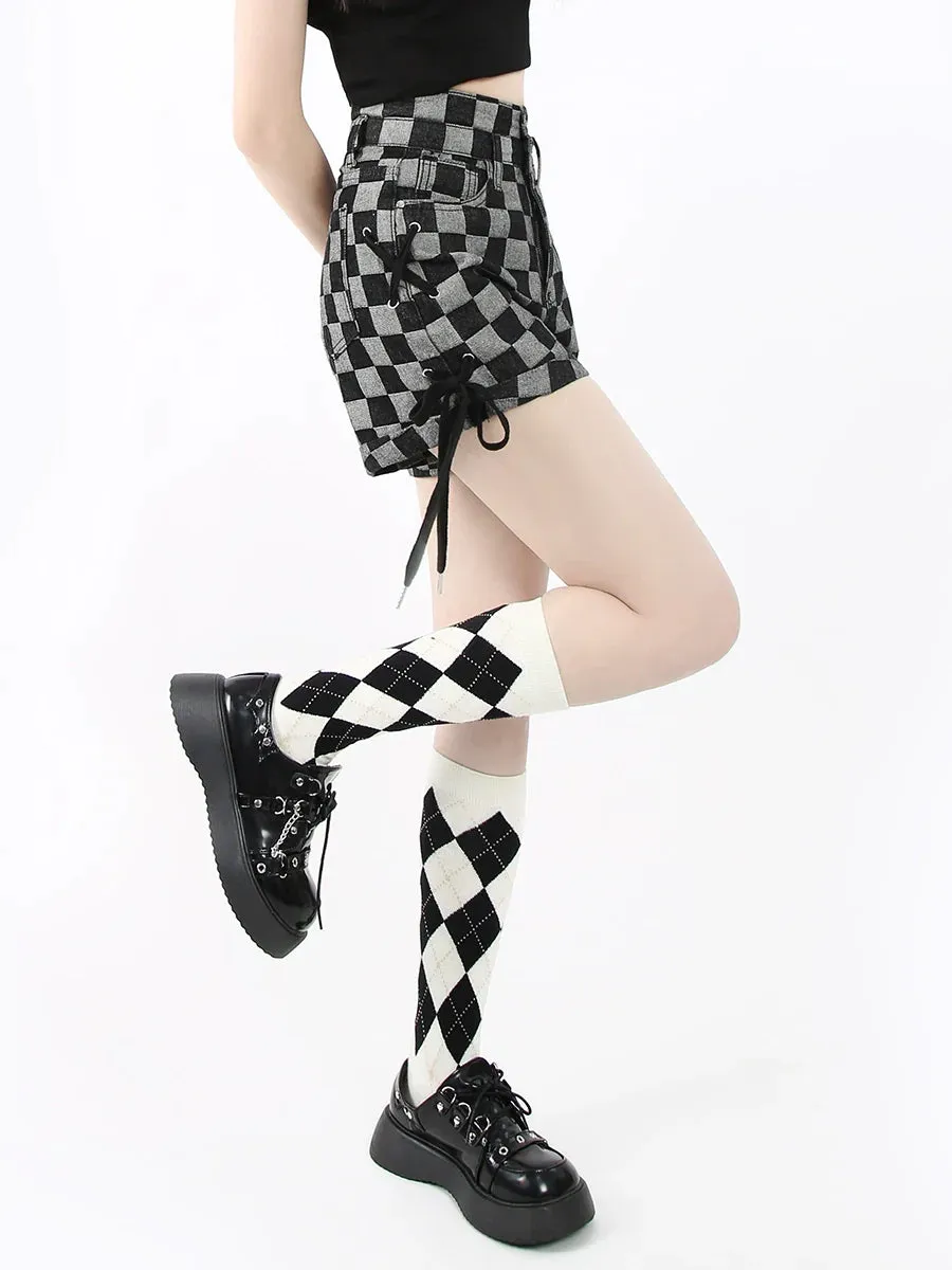 Checker Block Shorts