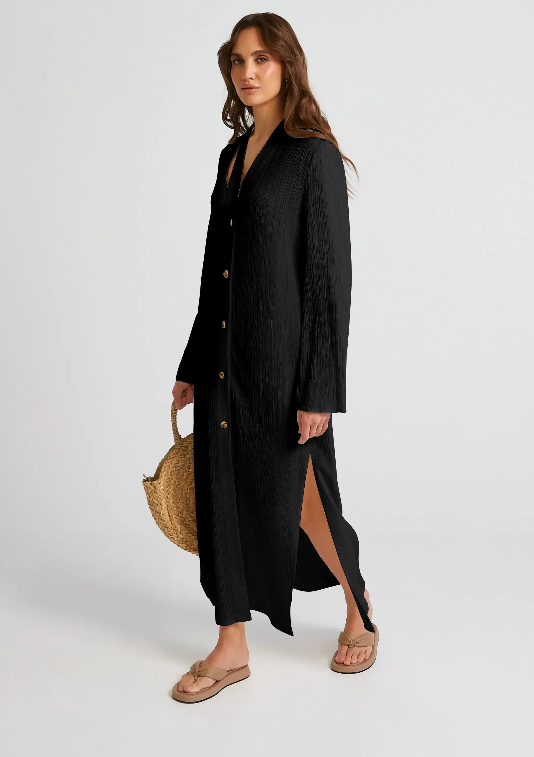 Chic Elegant Kaftan (Black)