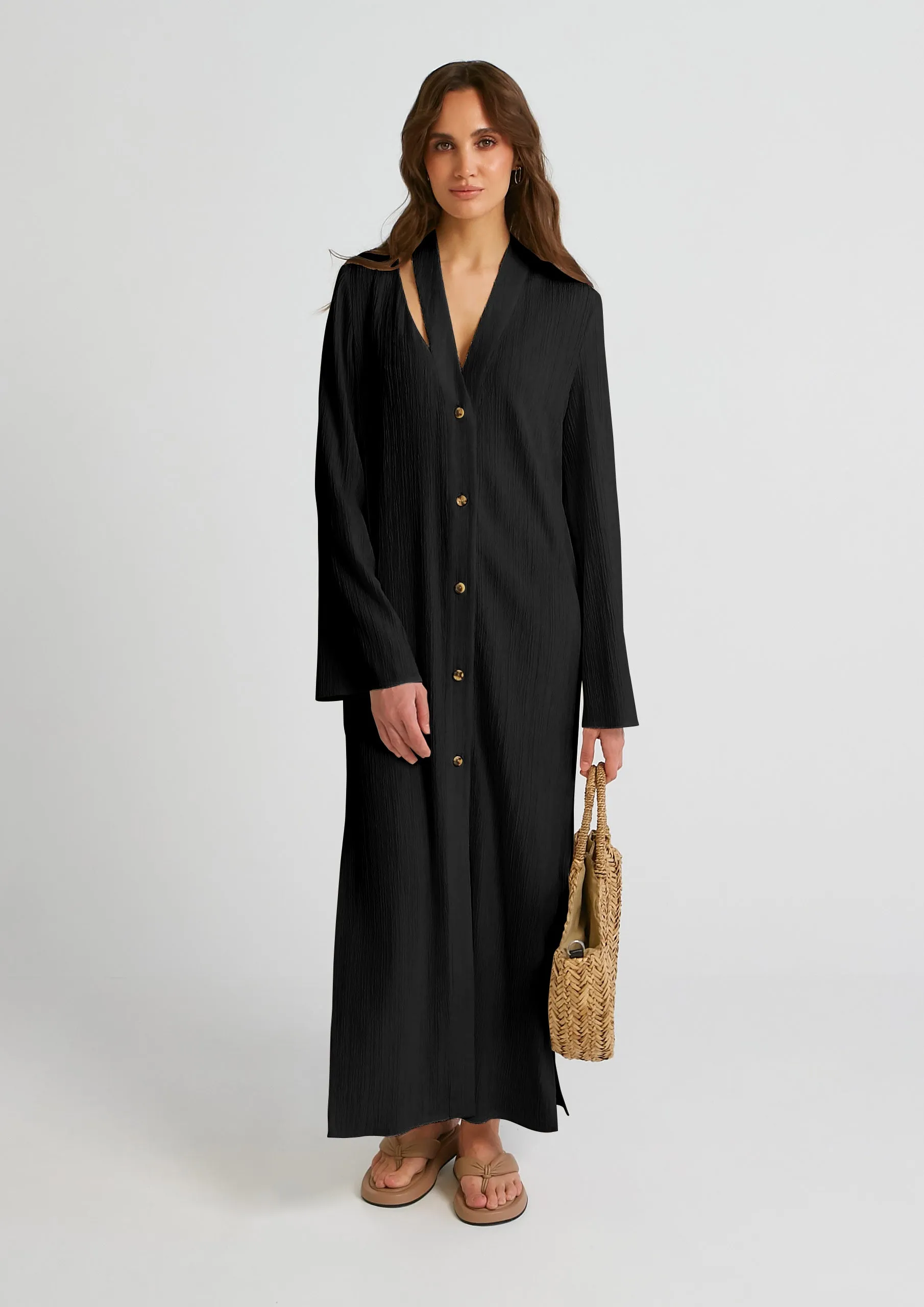Chic Elegant Kaftan (Black)