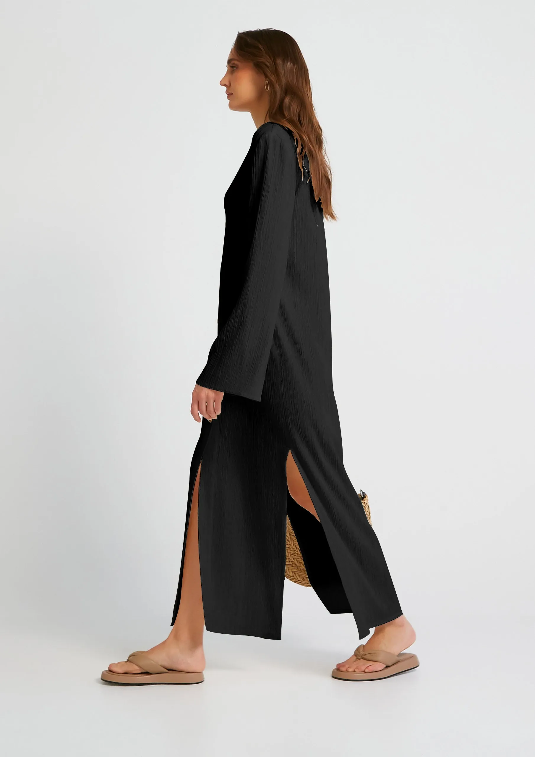 Chic Elegant Kaftan (Black)