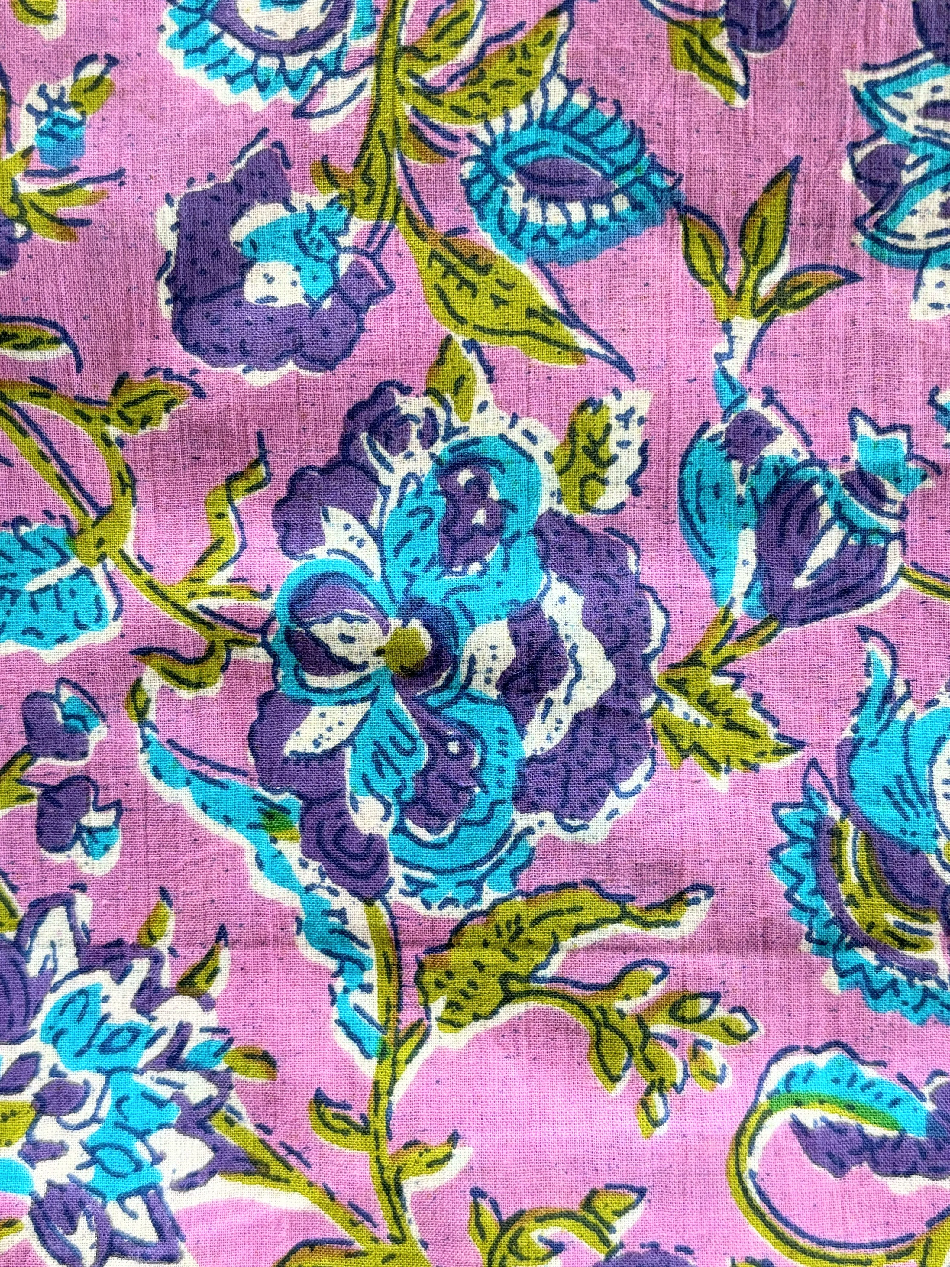 Cotton Pajama Shorts for Women with Pockets - Mystic Lavender