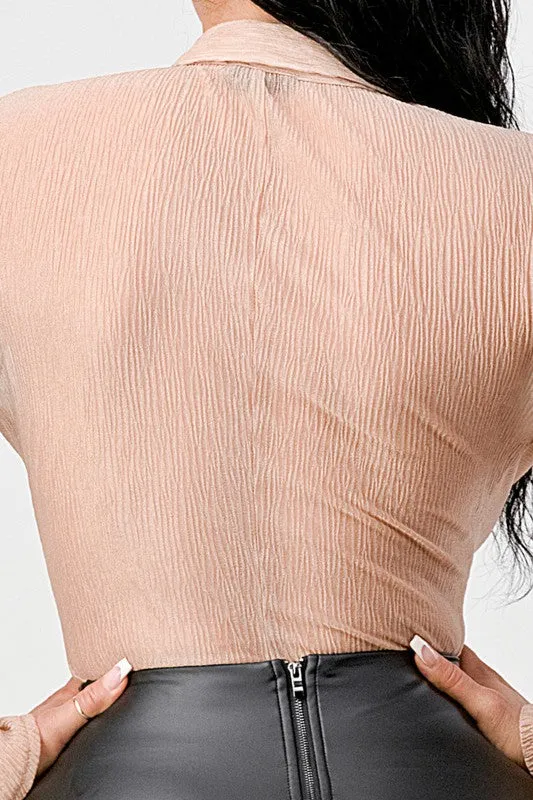 Crinkle Collar Blouse