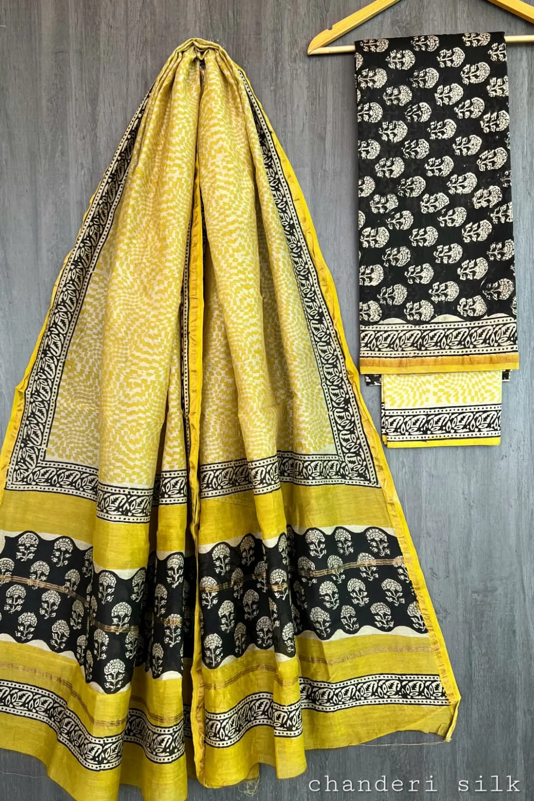 D'Cruz | Cotton silk with golden border saree