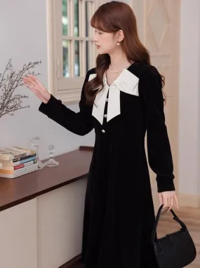 Dress Retro Chic French Style College