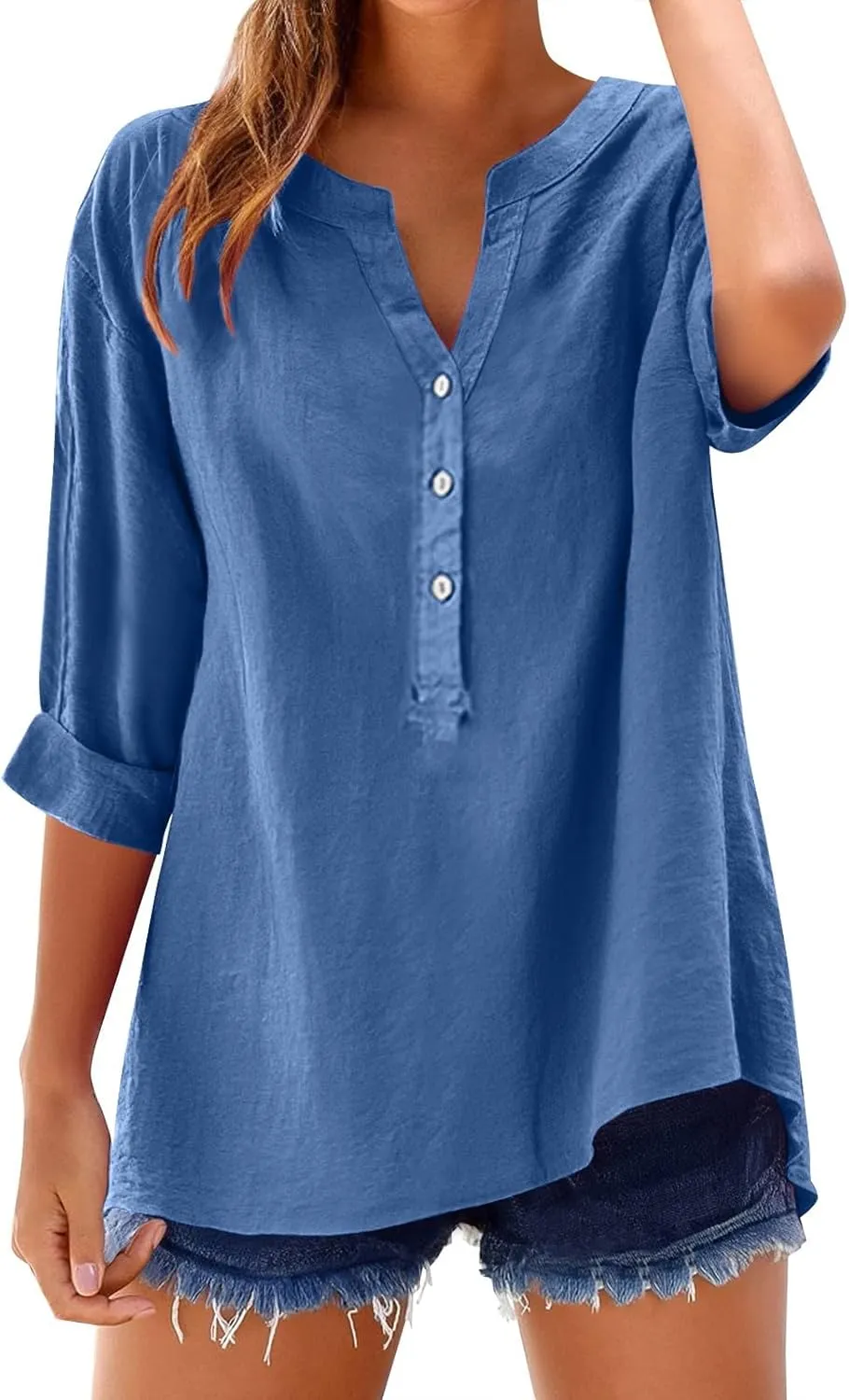 Linen Oversize Shirts Womens Button Roll Long Sleeve Tops Causal Elegant Dress Shirt Loose Chic Summer Linen Clothes