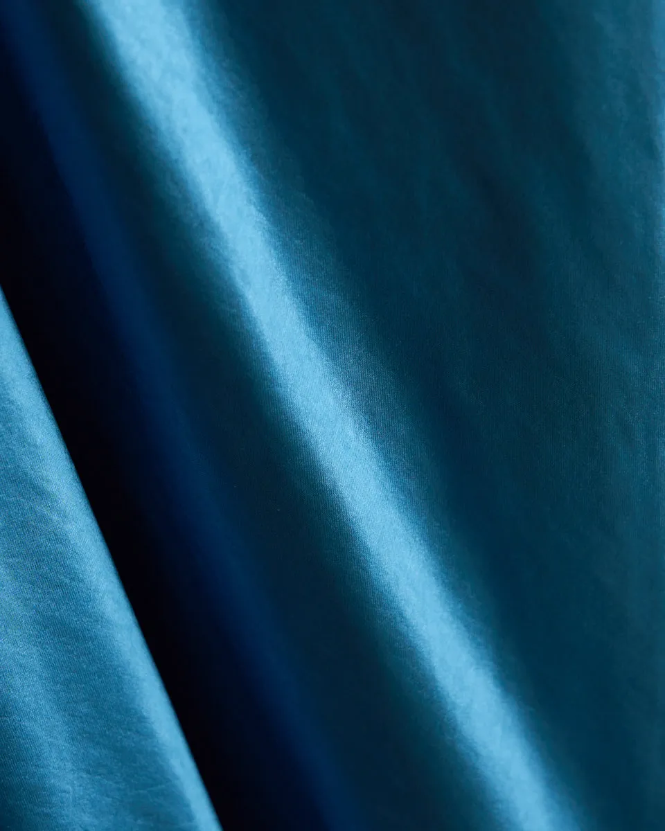 Lola Blue Cowl Halter Neck Midi Dress
