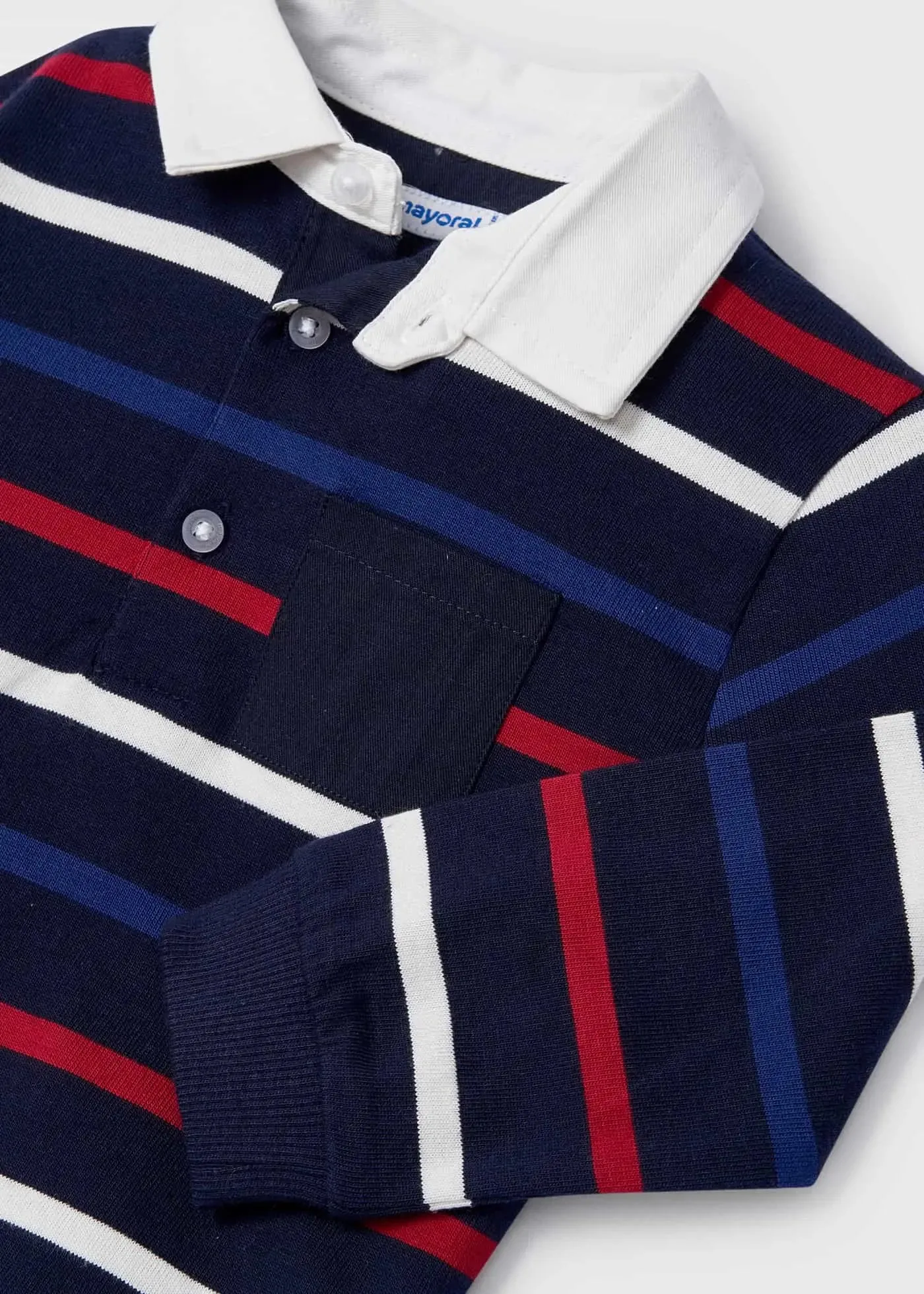 Long Sleeve Striped Polo Shirt Baby | Mayoral