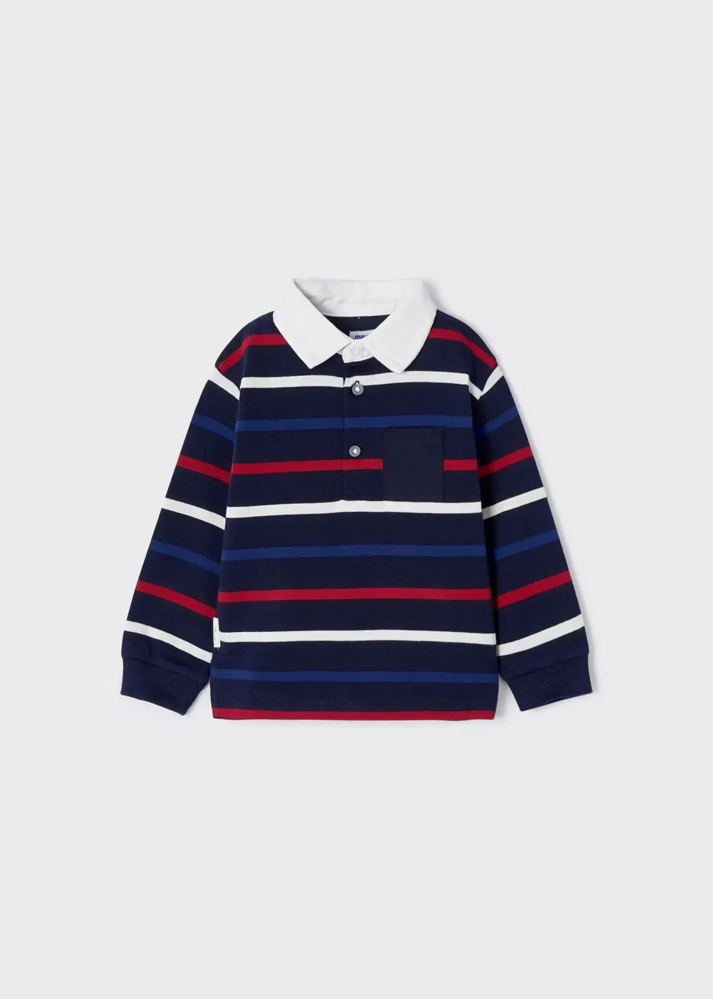 Long Sleeve Striped Polo Shirt Baby | Mayoral
