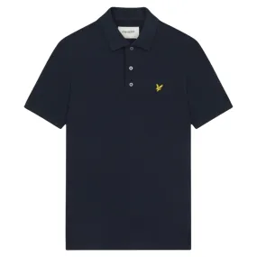 Lyle & Scott Branded Chest Logo Dark Navy Blue Polo Shirt