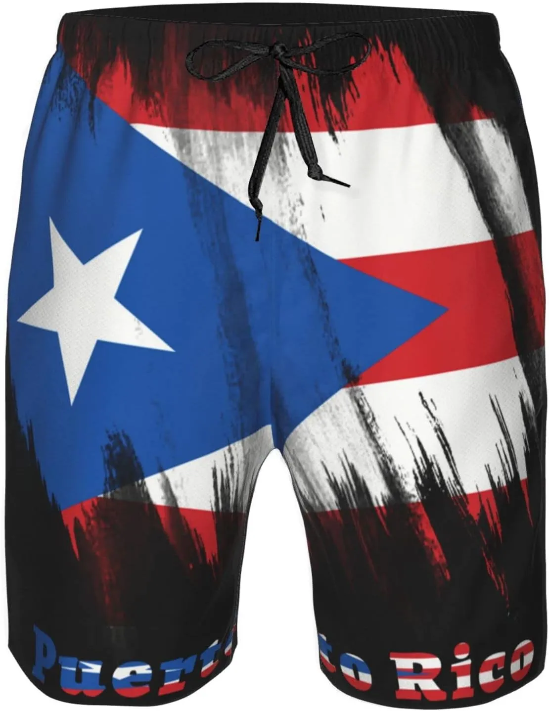 Men's Beach Shorts Quick Dry Drawstring Running Athletic Shorts Comfortable Loose Gym Shorts Swimsuit Pants with Pockets