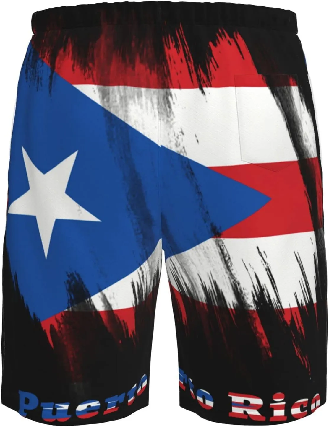 Men's Beach Shorts Quick Dry Drawstring Running Athletic Shorts Comfortable Loose Gym Shorts Swimsuit Pants with Pockets