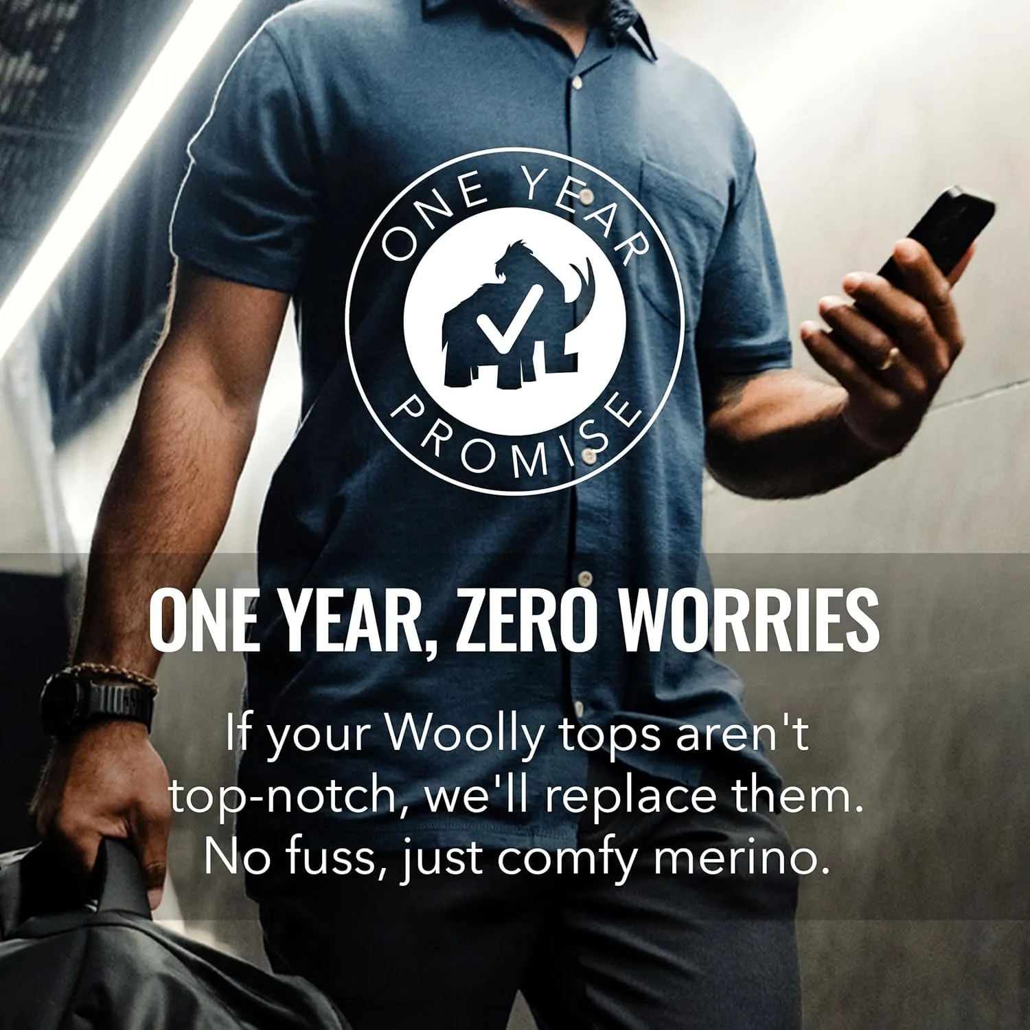 Men's Merino Polo by Woolly | RWS Certified | Super Soft, Classic Style, Seattle Designed