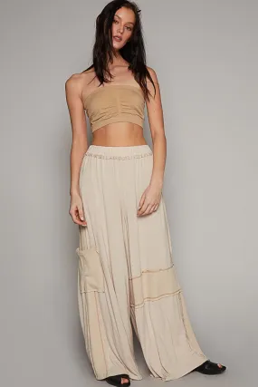 Oatmeal Bohemian Beach Pants