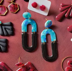 Olivia Earrings - Ocean Blue