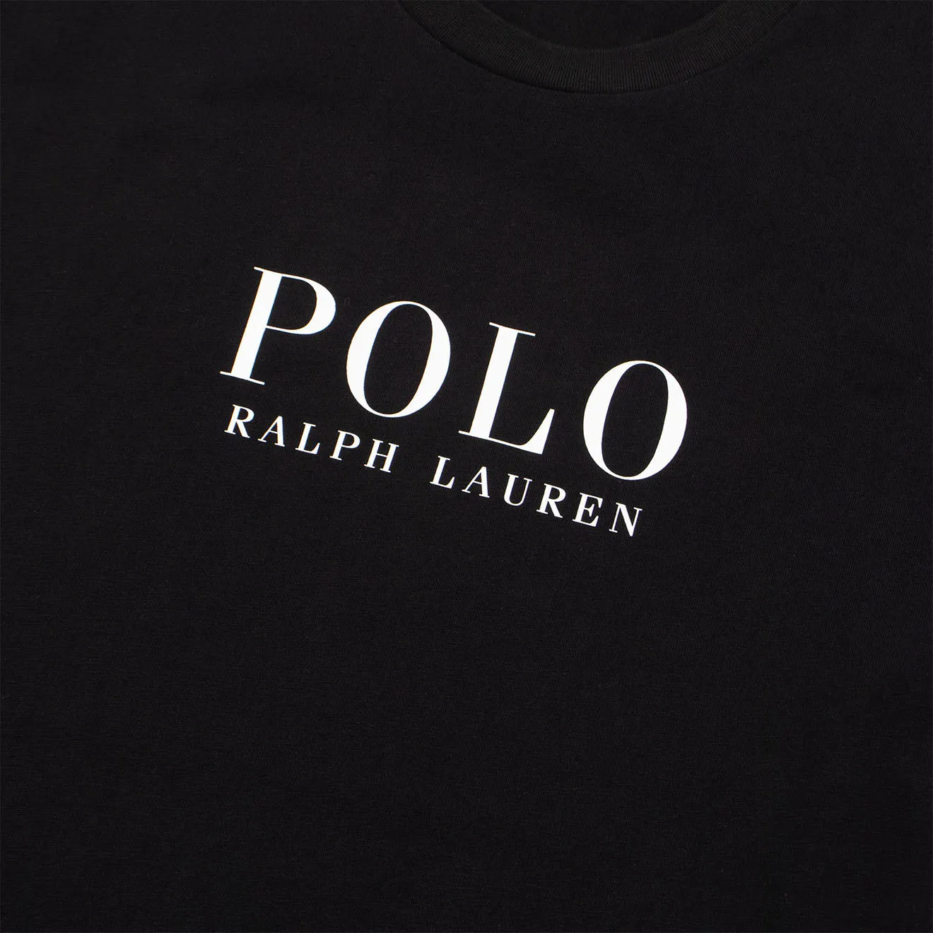 Polo Ralph Lauren Logo Cotton Jersey Sleep Shirt Polo Black Polo Tee