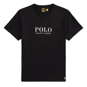 Polo Ralph Lauren Logo Cotton Jersey Sleep Shirt Polo Black Polo Tee