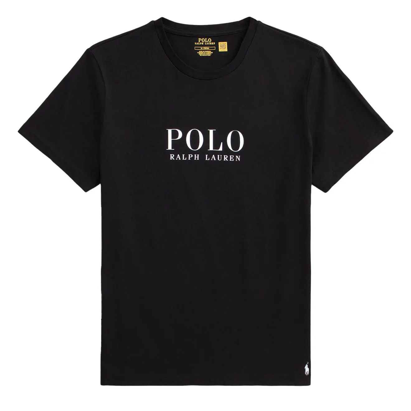 Polo Ralph Lauren Logo Cotton Jersey Sleep Shirt Polo Black Polo Tee