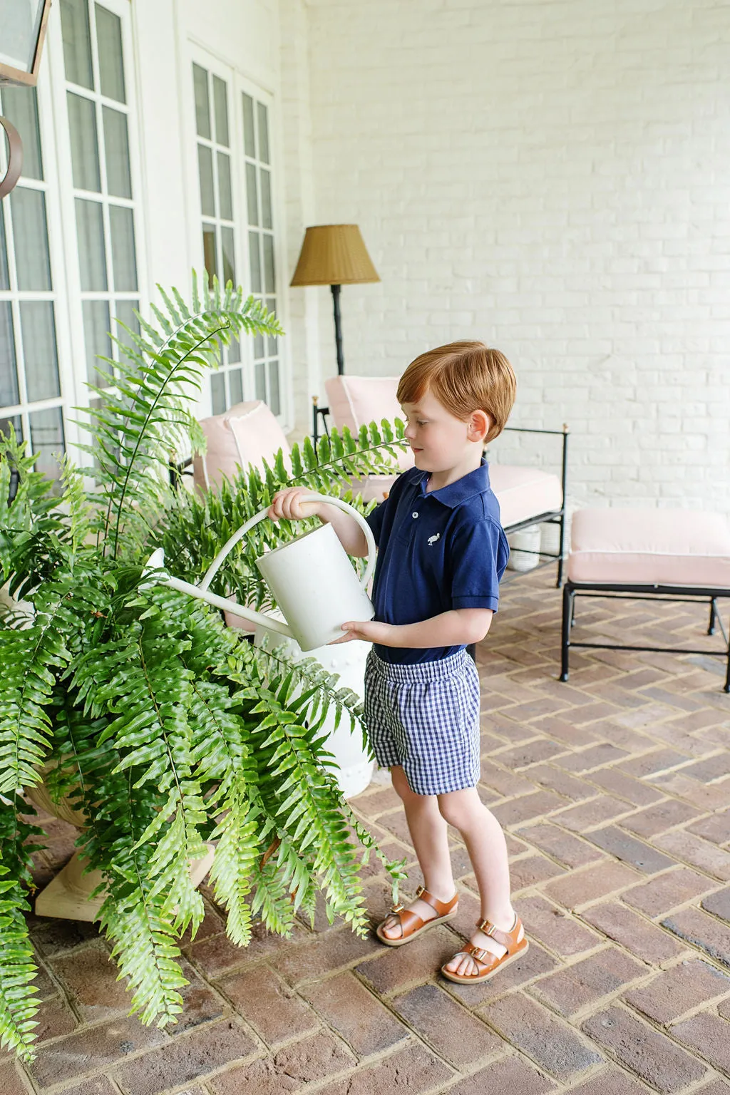Prim and Proper Polo Nantucket Navy With Worth Avenue White Stork