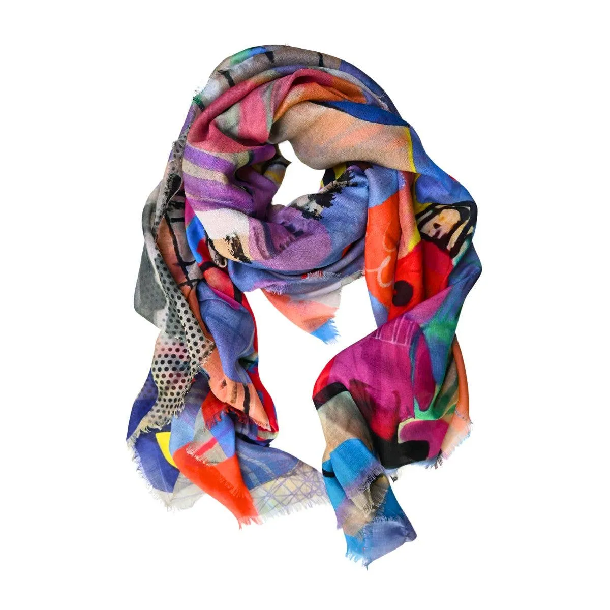 Silk-Modal Large Square Scarf | Voyager