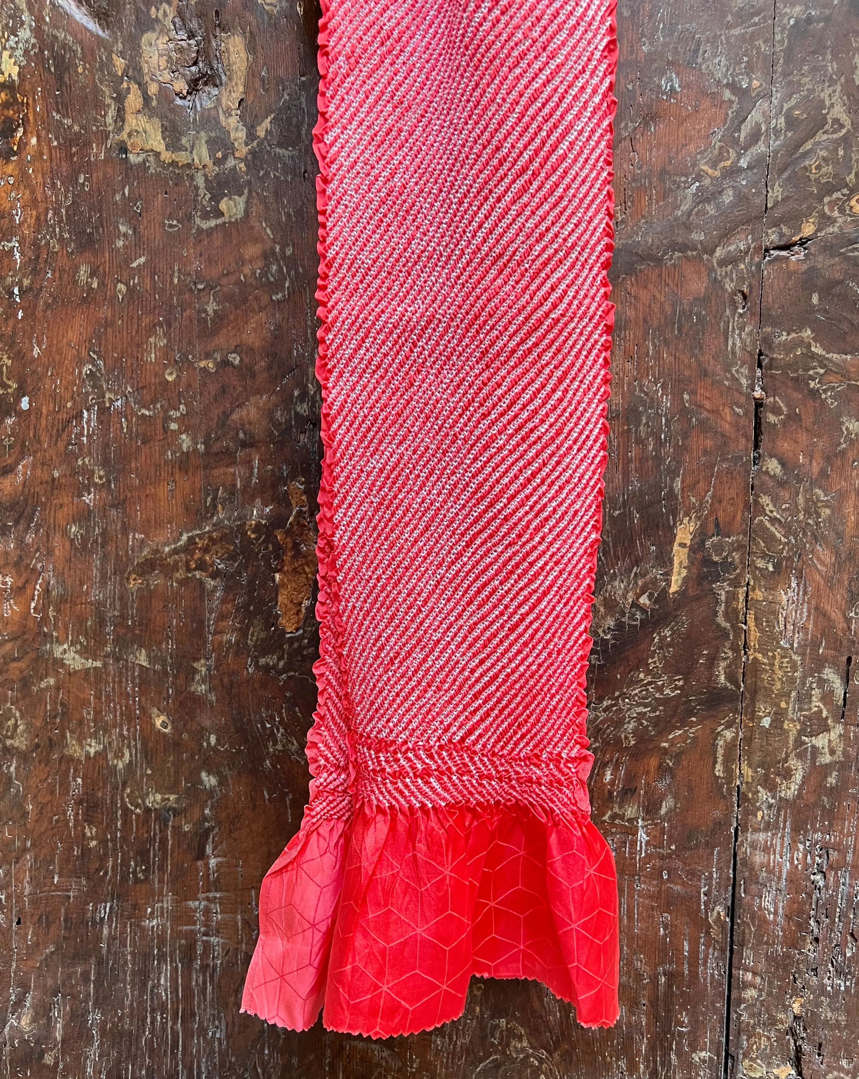 SILK OBIAGE / SCARF・BENNI 紅
