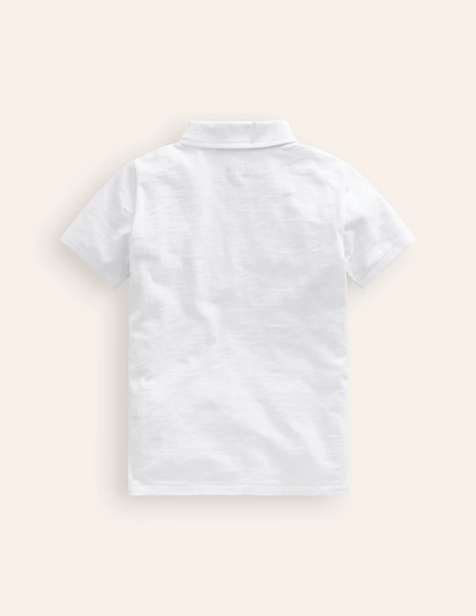 Slub Polo Shirt-White