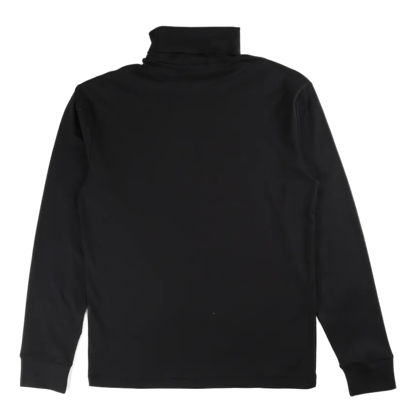 Soft Cotton Turtleneck Black