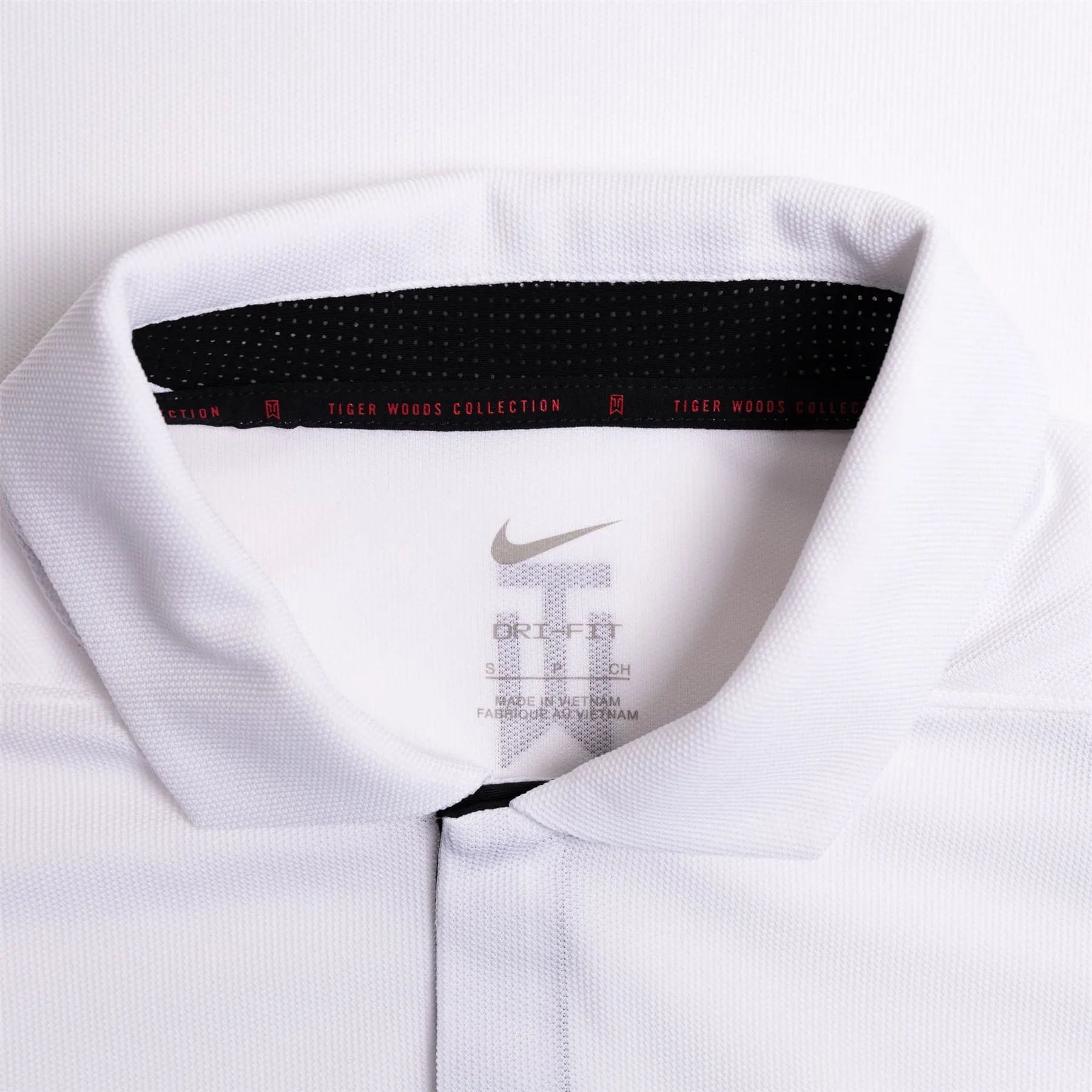 TW Dri-Fit Tech Pique Polo White/White/Black - AW23