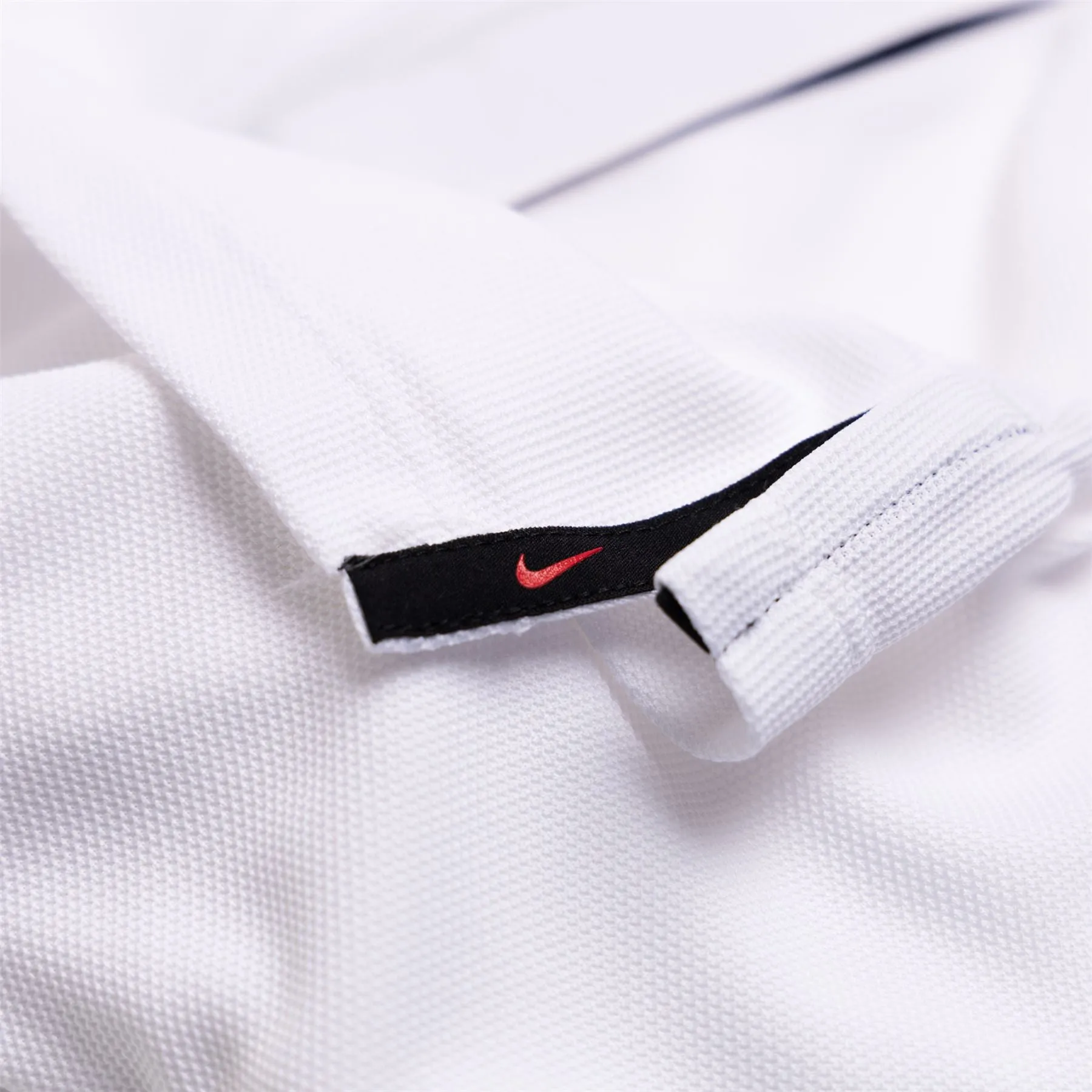 TW Dri-Fit Tech Pique Polo White/White/Black - AW23