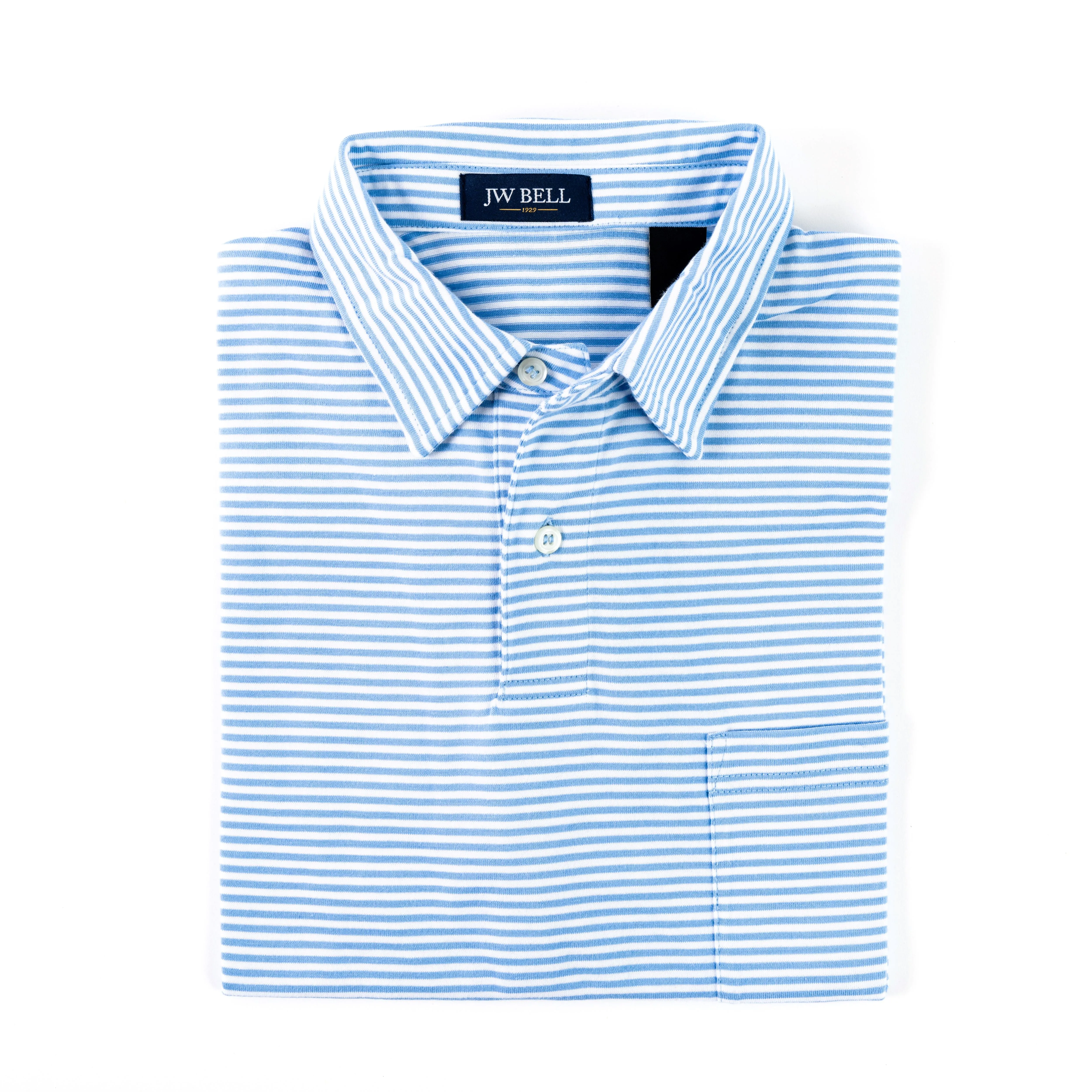 Ultra-Soft Striped Jersey Polo - 3 Colors Available
