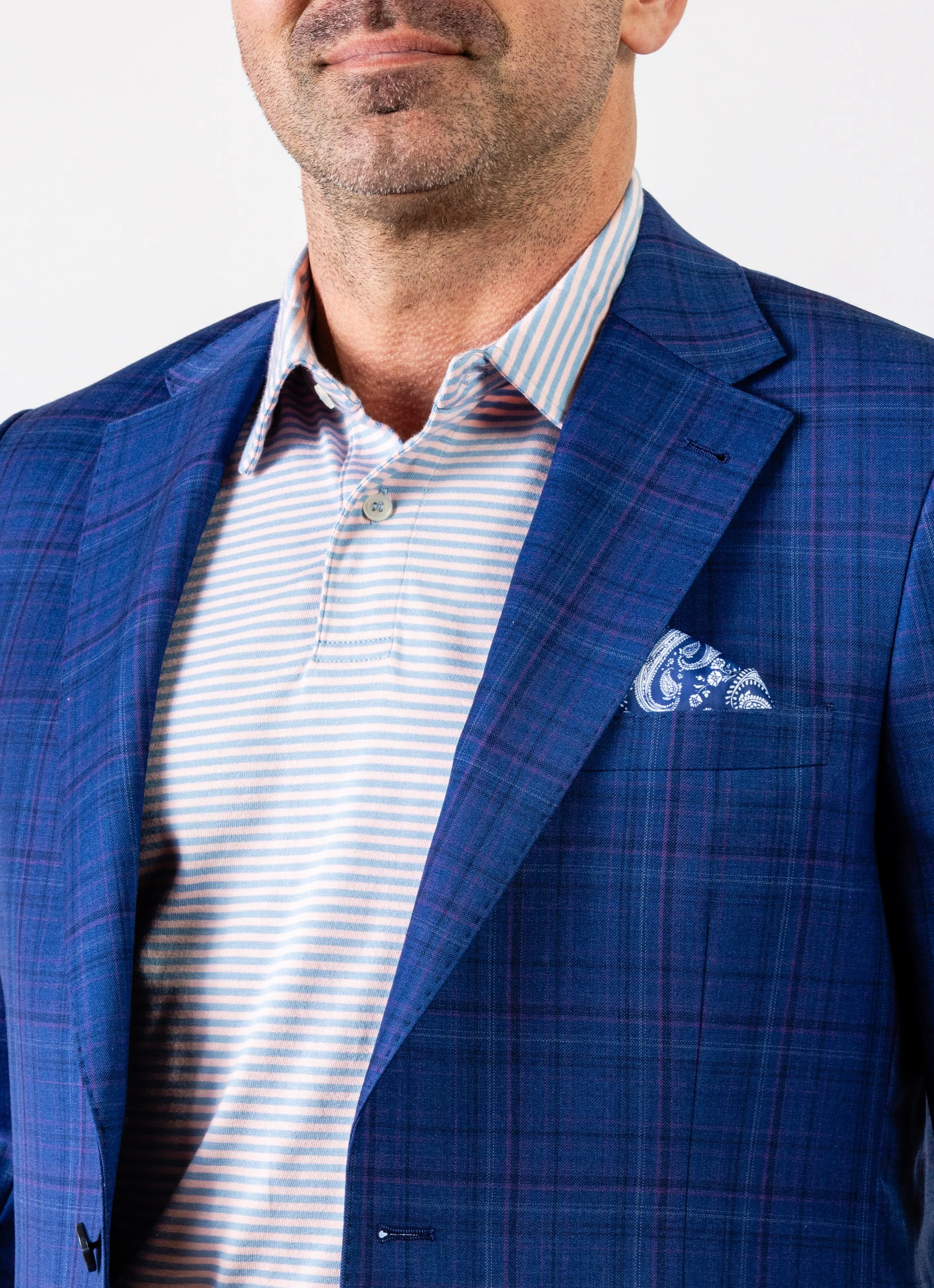 Ultra-Soft Striped Jersey Polo - 3 Colors Available