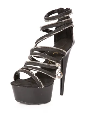 Zipper Sandals
