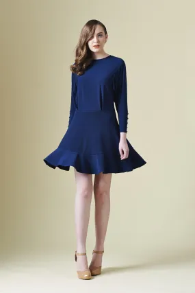 ZZLong sleeves Dress with ruffle hem