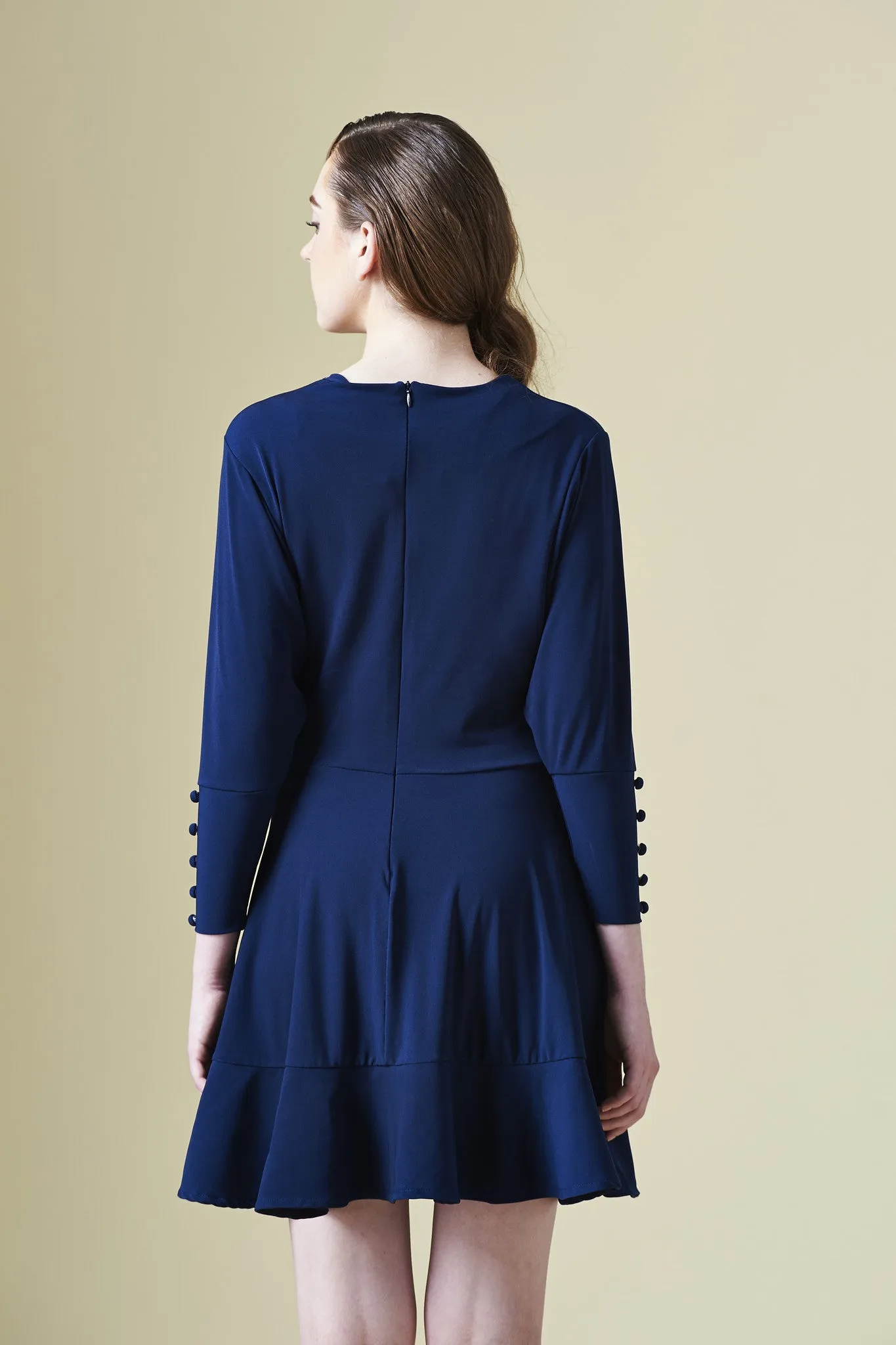 ZZLong sleeves Dress with ruffle hem